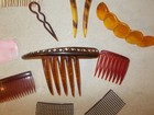 LOT OF VINTAGE ORNATE Hair Comb PIECES — photo 3