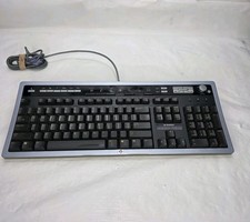 HP Hewlett-Packard PS/2 Multimedia Keyboard Wired Model 5209 5187-3550 Tested
