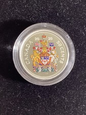 Canada 🇨🇦 2020 Silver Proof Coat of Arms - RARE Coloured Coin