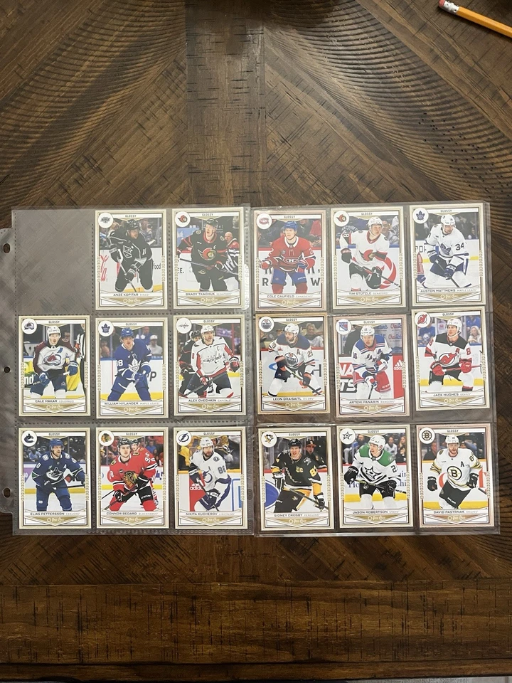 2024-25 Upper Deck Series 1 & 2 O-Pee-Chee Brillante 45 ORO *Juego Completo de 50 Cartas* Foto 2 de 4