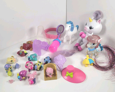 Hatchimals Fingerling and Pony both work, Junk Toy Drawer Lot Mixed Collection