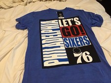Philadelphia 76ers T-shirt, Small, NBA, Blue, New