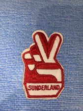 Sunderland Vintage 1970’s Cloth Sew On V For Victory Badge/Patch