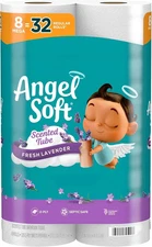 Angel Soft Toilet Paper, 8 Mega Rolls = 32 Regular Rolls, Soft and Strong Toilet