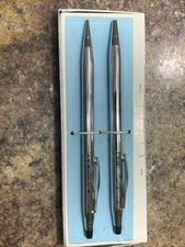 B. F. Goodrich International Cross Century Chrome Pen/Pencil Set Advertising