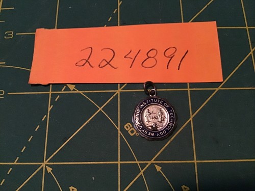 VINTAGE STERLING & ENAMEL WEST VIRGINIA College DISC CHARM