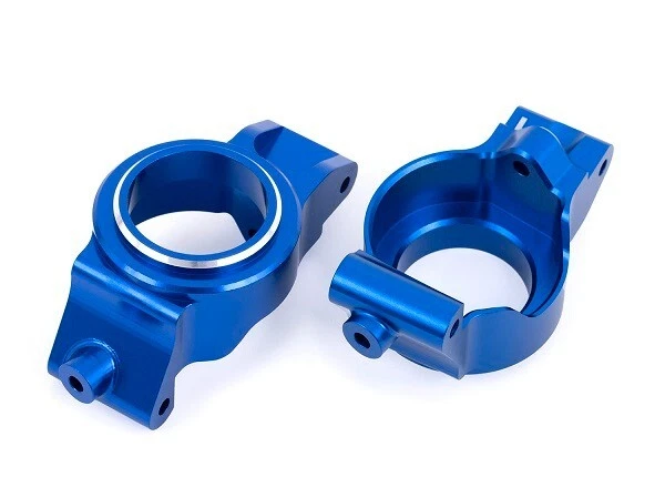 Traxxas 7832-BLUE Blocs D’Ajustement Caster En Aluminium 6061 T6 Bleu 1:8 - Photo 1/1