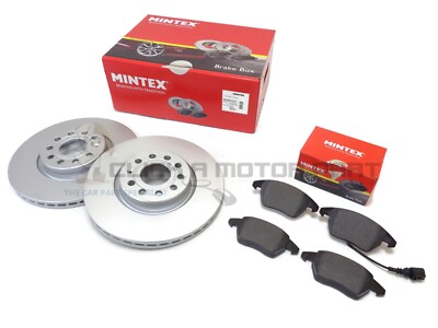 Mintex Front 2 Brake Discs And Pads For VW Scirocco 2.0 TDi GT 170 2008-2017