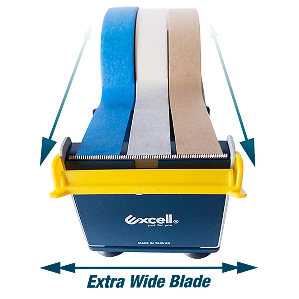 Dispensador de cinta de escritorio de acero de alta resistencia Excell (3" de ancho) base de ventosa Foto 2 de 3