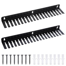 2 Pieces Wall Mountable Cable Hangers, Cable Rack With 19 Cable Slots, Music ...