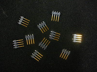 SAMTEC Connector Header 4-POS .100'' (2.54mm) Unshrouded SMD  **NEW**  10/PKG