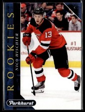 2017-18 Upper Deck Parkhurst Rookies Previews Blue Nico Hischier Rookie #PR-6