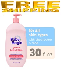 Baby Magic Gentle Baby Lotion, Original Baby Scent, Hypoallergenic, 30 oz.