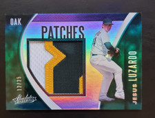 2021 Absolute Jesus Luzardo Patches 3 Color Relic 12/25 #PAT-LU Oakland A's