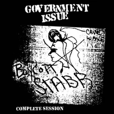 GOVERNMENT ISSUE Boycott Stabb Complete Session LP PUNK ROCK Hardcore WHITE WAX