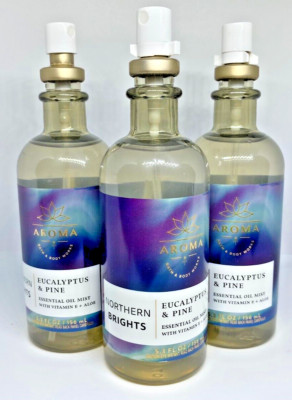 Bath & Body Works Northern Brights Eucalyptus & Pine Oil Mist 5.3 Oz *set of 3*
