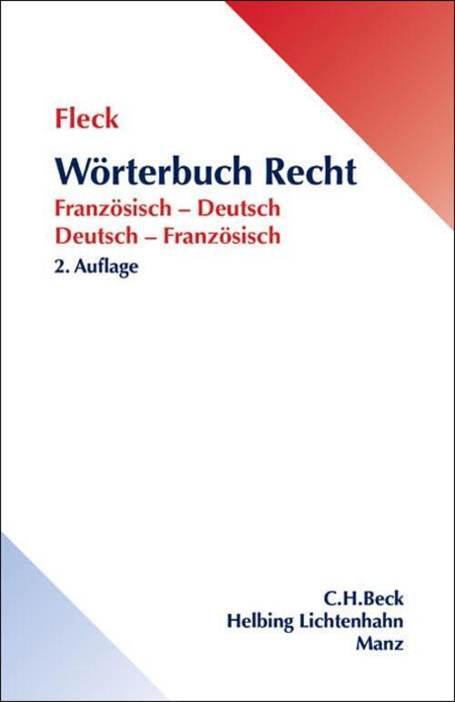 Thumbnail - Wörterbuch Recht | Französisch-deutsch/deutsch-französisch | Klaus E.