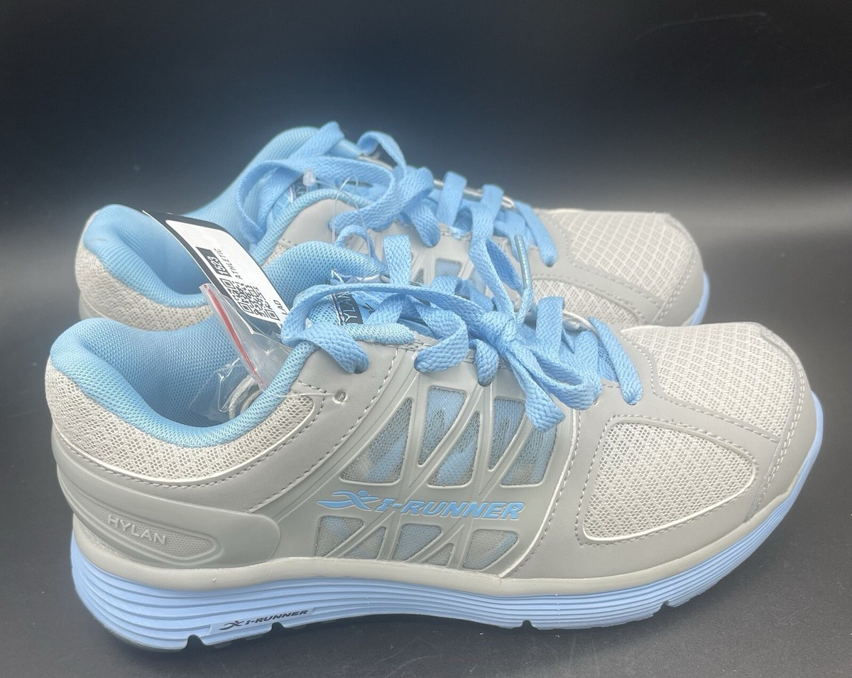 Women's Running Shoes Size WW Double Wide 2E XW Gray Blue I