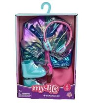My Life As DJ Fashion Set 6pc Clothing: Jacket, Headphones, Boots Fits 18" Doll