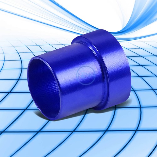 BLUE 4AN TUBE SLEEVE FLARE FITTING ADAPTER FOR ALUMINUM/STEEL TUBING