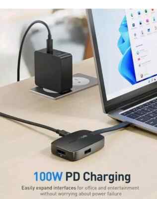 Cable Matters Foldable USB C Hub DisplayPort with 4K 144Hz/8K