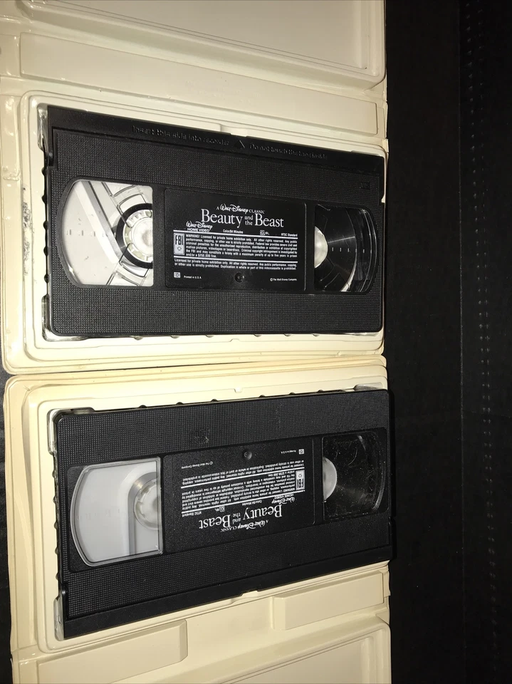 Walt Disney Classic Beauty and the Beast BLACK DIAMOND VHS Banned RARE ! - Image 4 of 4