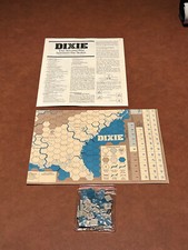 Dixie: The Second War between the States SPI 1976 Punched