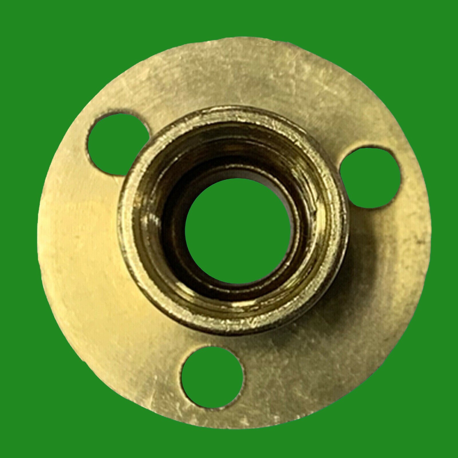 2x Brass Female Allthread Hollow Threaded Tube With Backplate Lamp