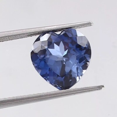 9.25 Ct Heart Cut AAA Flawless Ceylon Blue Sapphire Loose Gem Unheated Certified