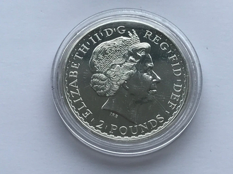 2013 SILVER GILDED BRITANNIA 1 OUNCE 1OZ 2 POUNDS .999 FINE SILVER COIN - Image 4 of 4