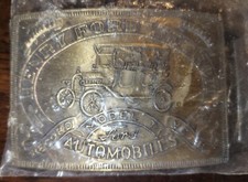 NEW Henry Ford Detroit Automobiles Record Year Ford Model T Brass Belt Buckle