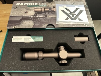 Vortex Optics Razor HD Gen III 1-10x24 Rifle Scope With Warne XSKEL QD Mount