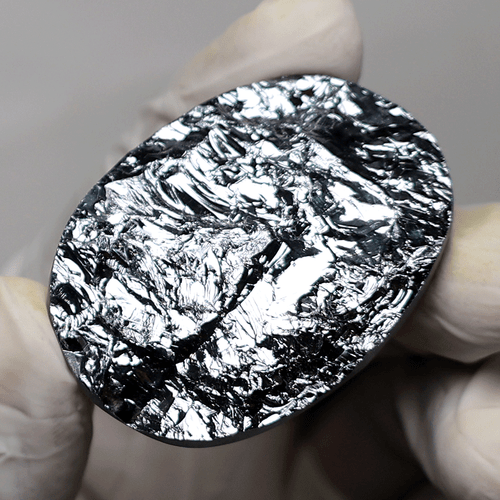 14.20g Natural Elite Noble Shungite Collectible Raw Face Druzy Crystal Palmstone - Picture 3 of 11