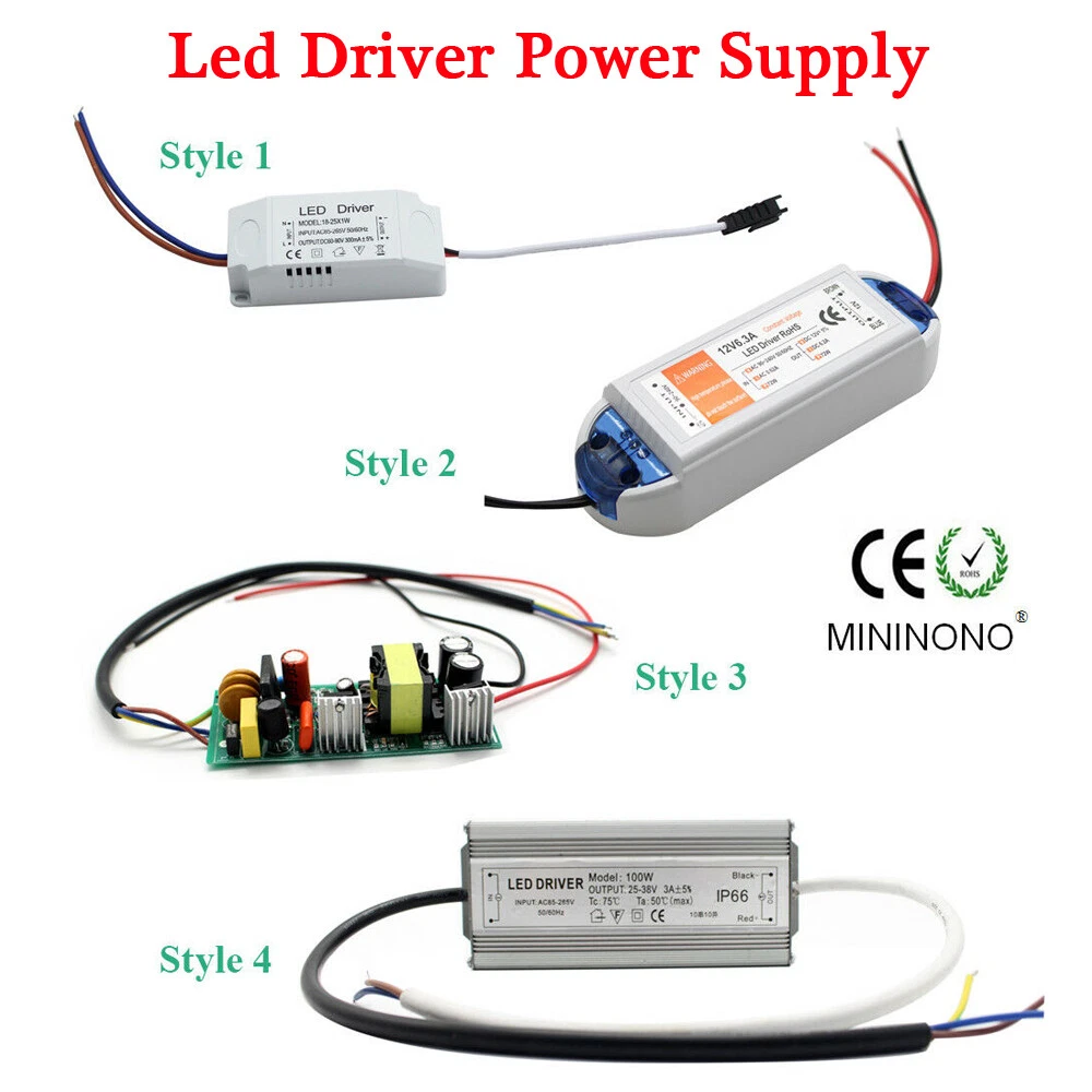 Led Power Supply Driver Constant Current 1 3W 5 7W 10 20W 30W 50W 100W AC85 265V