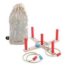 Jeu d'anneaux en bois massif Paris 2024 Made in Jura en sac tissu - Vilac 240900