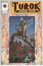 TUROK DINOSAUR HUNTER  1  NM+/9.6  -  Signed by Bart Sears & Randy Elliott!