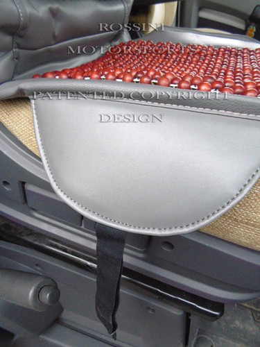 FIAT DUCATO MOTORHOME 2011 SEAT COVER ROSSINI GREY MASSAGE BEADED CUSHION MH501 - Picture 4 of 11