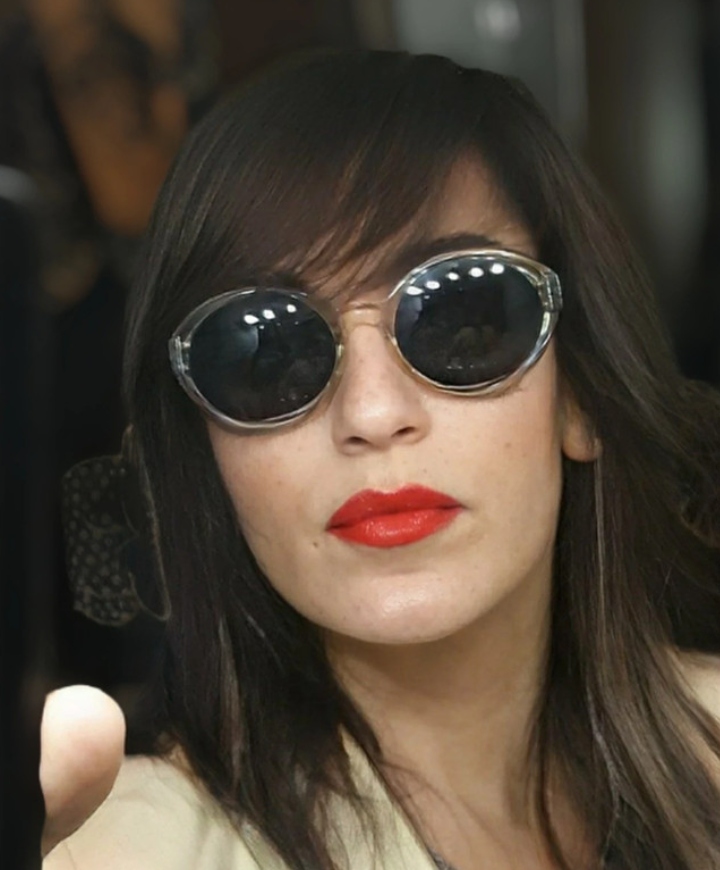 Occhiali da sole donna Yves Saint Laurent in bachelite nero vintage