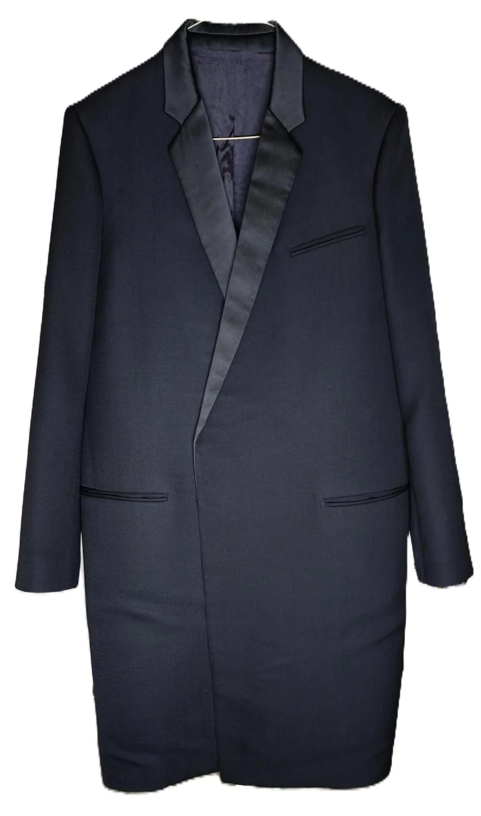 Cappotto di lana senza bottoni Celine 2 8H28 4444 Taglia: 38