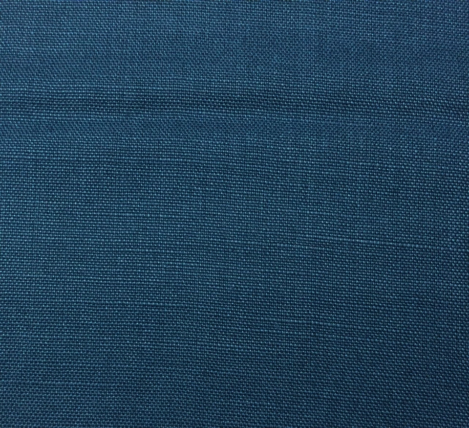 BALLARD DESIGNS GARRISON LINEN TEAL BLUE 21OZ FURNITURE FABRIC BY THE YARD 54"W - Image 2 of 3
