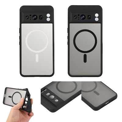 For Google Pixel 8 Pro/8 Translucent Matte Magsafe Shockproof Slim Back Case