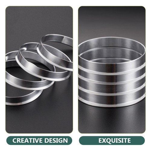 4 Pcs Hub Reducing Ring Wheel Decor Adapter Kit Car Centric Rings - Picture 8 of 10