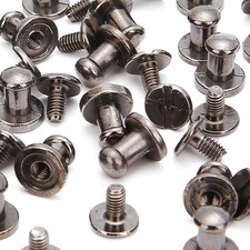 RUBYCA Button Spike And Studs Metal Screw-Back Leather-Craft DIY 8MM x 8MM 500