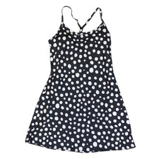 Outdoor Voices Women's Scoop Neck Exercise Mini Dress (B&W Space Dot, S)