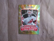 2008-09 O-PEE-CHEE SECOND TEAM ALL-STAR CARD MARTIN BRODEUR NEW JERSEY DEVILS