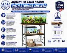 20-29-30 Gallon Fish Tank Stand W/ Storage Shelves 2-Tier Aquarium Stand W/