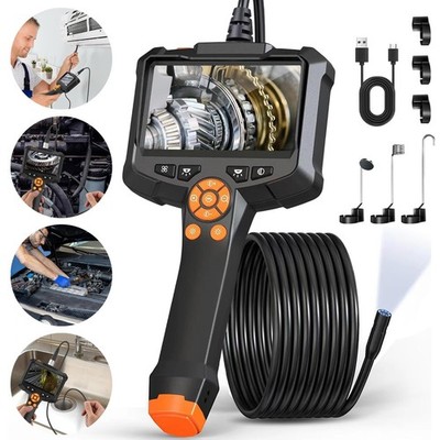 Endoskop mit 4.3'' LCD 1080P HD Inspektionkamera 8mm Rohrkamera Endoscope