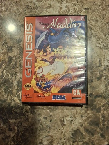 Disney's Aladdin Sega Genesis Hard Case SEALED