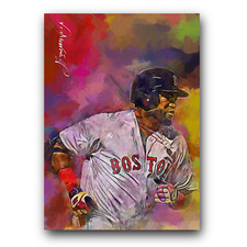 David Ortiz #21 Art Card Limited 16/50 Edward Vela Signed (Boston Red Sox)