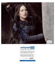 Jennifer Lawrence "The Hunger Games" AUTOGRAPH Signed Katniss 8x10 Photo B ACOA